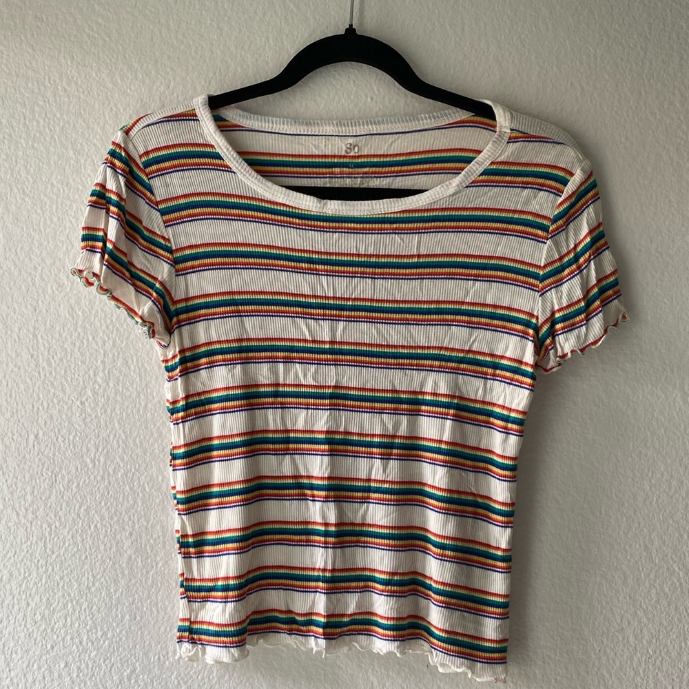 SO rainbow tee